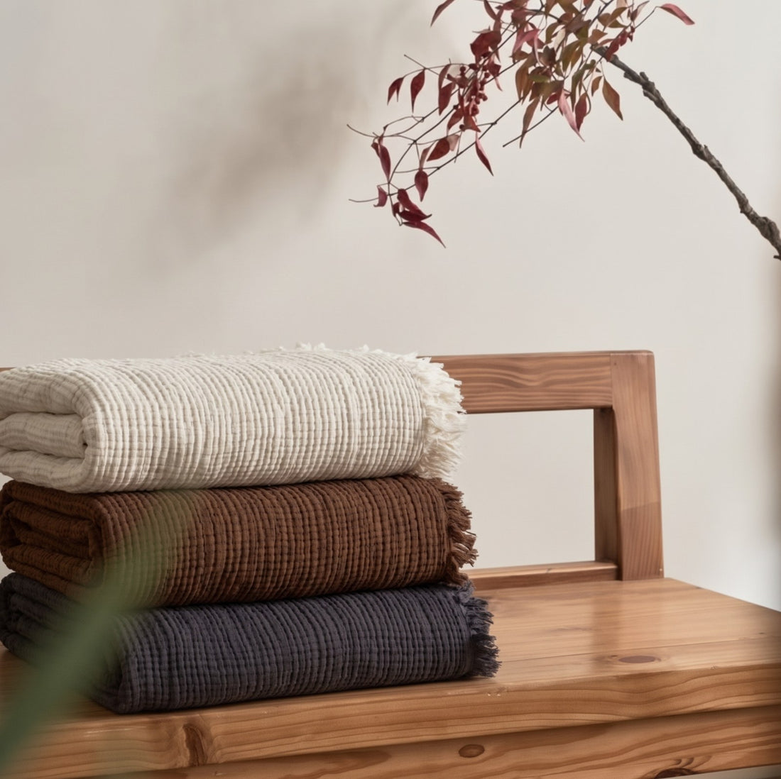 Quatre couches de gaze de coton